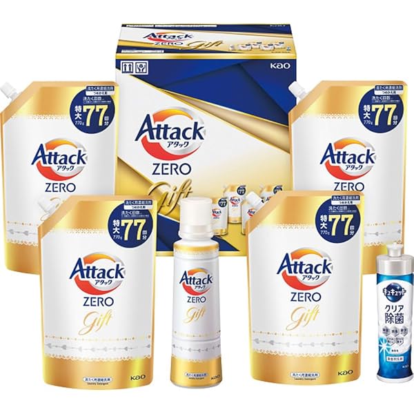Amazon.co.jp: 花王 アタック ZERO 洗剤 ギフト 液体洗剤 包装